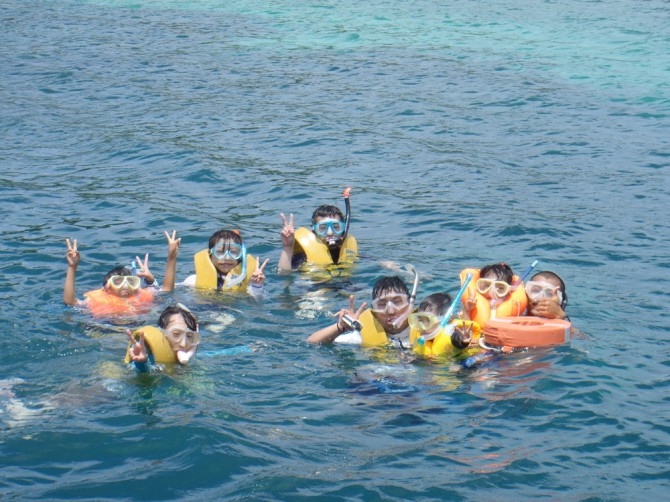 水納島 海水浴&ボートシュノーケル 4/8~10/31