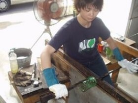 琉球ガラス吹き体験＆ちょっぴりプレゼント券　<通年>