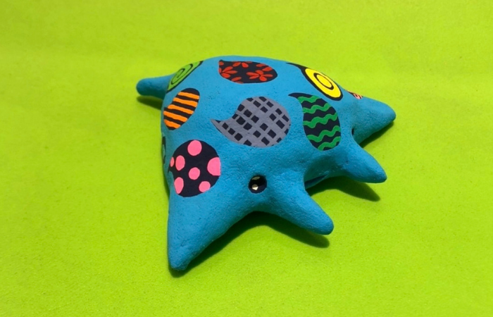 ジンベエザメ・マンタ絵付け