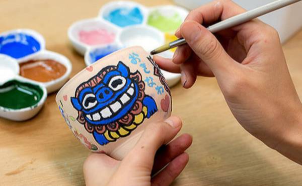 陶芸湯飲み絵付け2